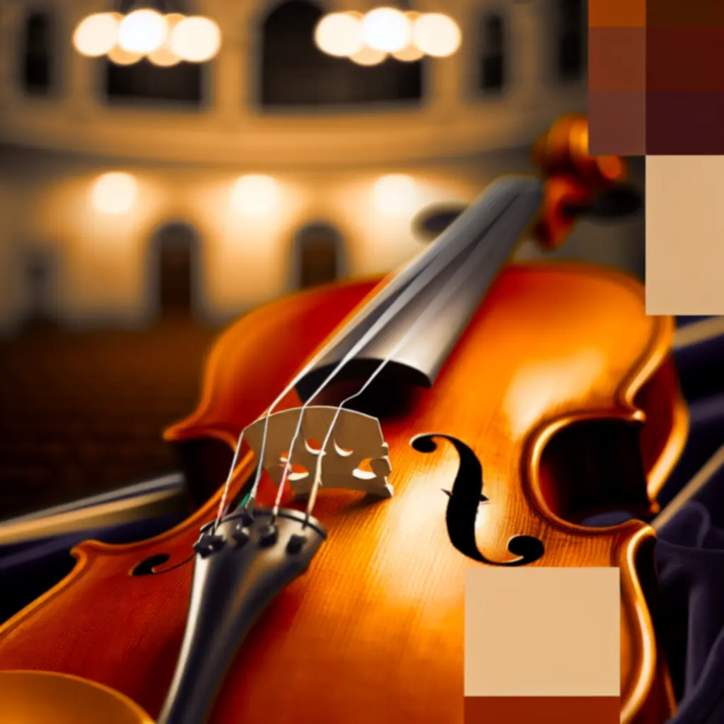 Professionele viool met warme houttinten